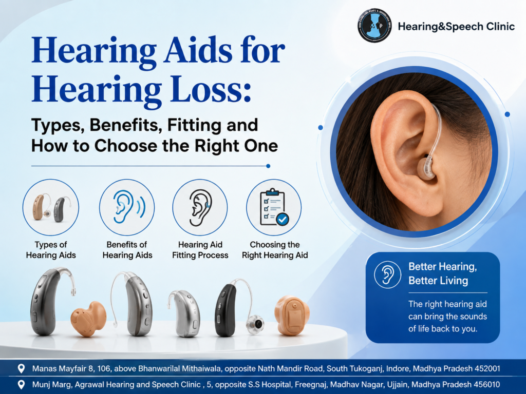 Hearing Aids for Hearing Loss – Types, Benefits, Fitting Process and Choosing the Right Hearing Aid