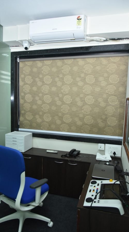 Audiology testing cabin with diagnostic equipment at Agrawal Hearing and Speech Clinic Indore