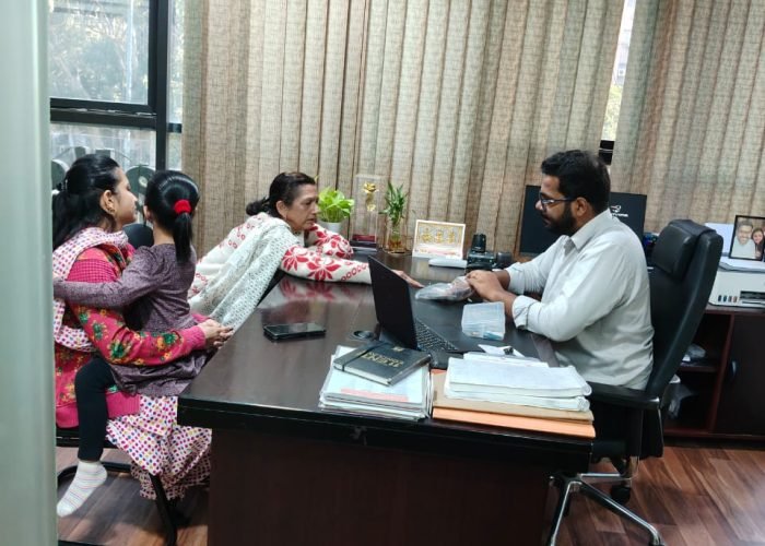 Patient consultation for hearing and speech treatment at Agrawal Hearing and Speech Clinic